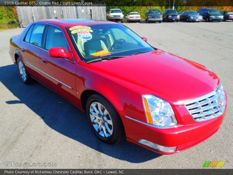 Crystal Red / Light Linen/Cocoa 2009 Cadillac DTS