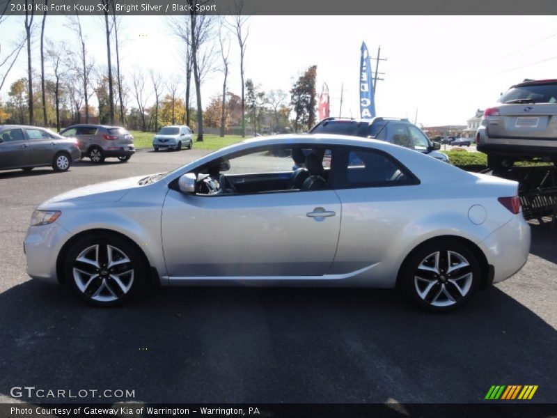 Bright Silver / Black Sport 2010 Kia Forte Koup SX