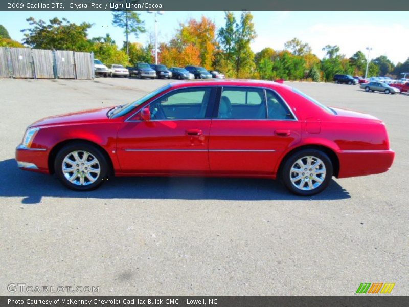 Crystal Red / Light Linen/Cocoa 2009 Cadillac DTS