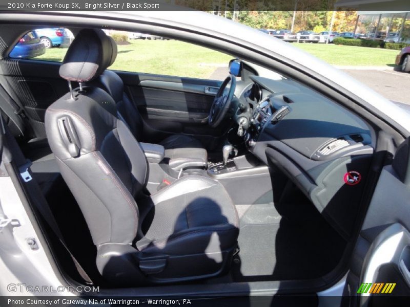 Bright Silver / Black Sport 2010 Kia Forte Koup SX