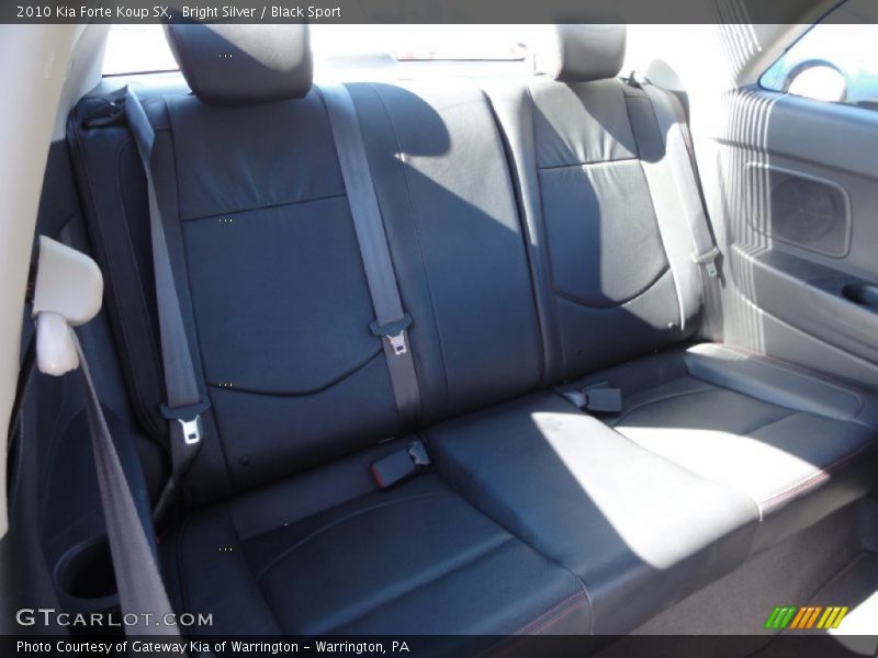 Rear Seat of 2010 Forte Koup SX