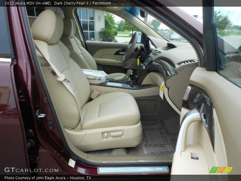 Dark Cherry Pearl II / Parchment 2012 Acura MDX SH-AWD