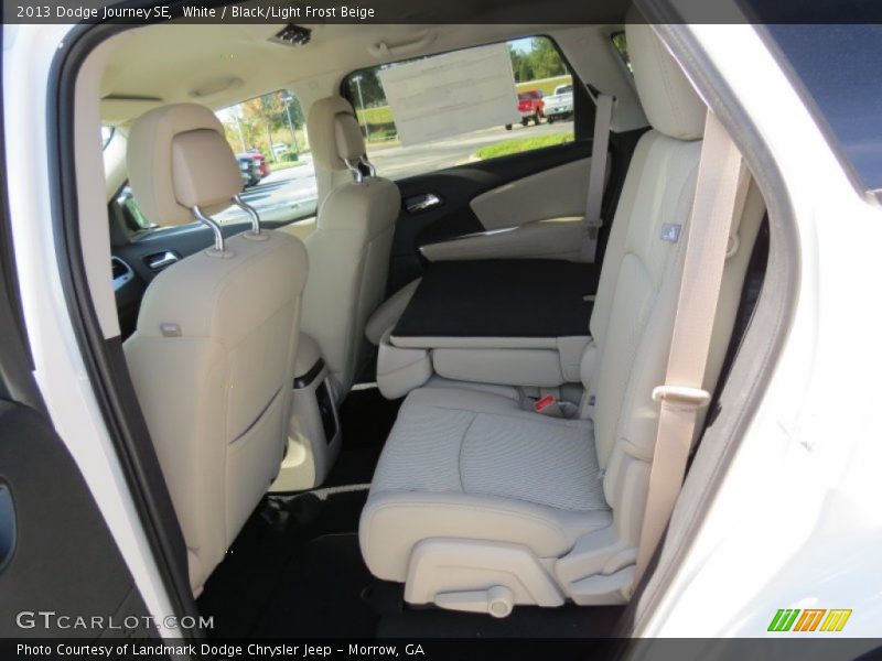 White / Black/Light Frost Beige 2013 Dodge Journey SE