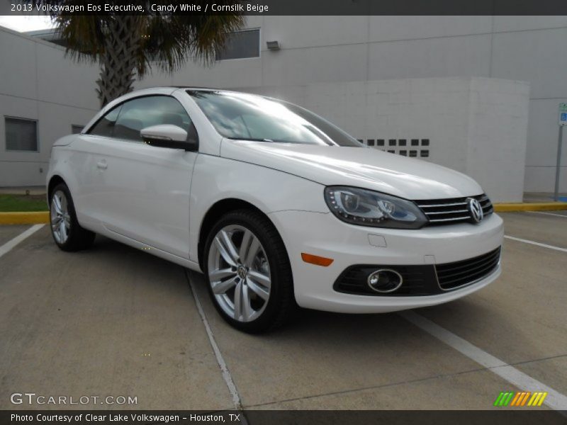 Candy White / Cornsilk Beige 2013 Volkswagen Eos Executive