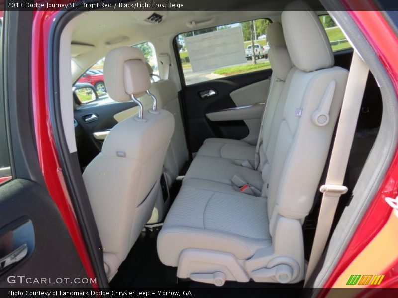 Bright Red / Black/Light Frost Beige 2013 Dodge Journey SE