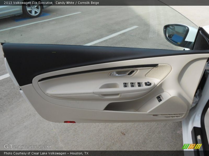 Candy White / Cornsilk Beige 2013 Volkswagen Eos Executive