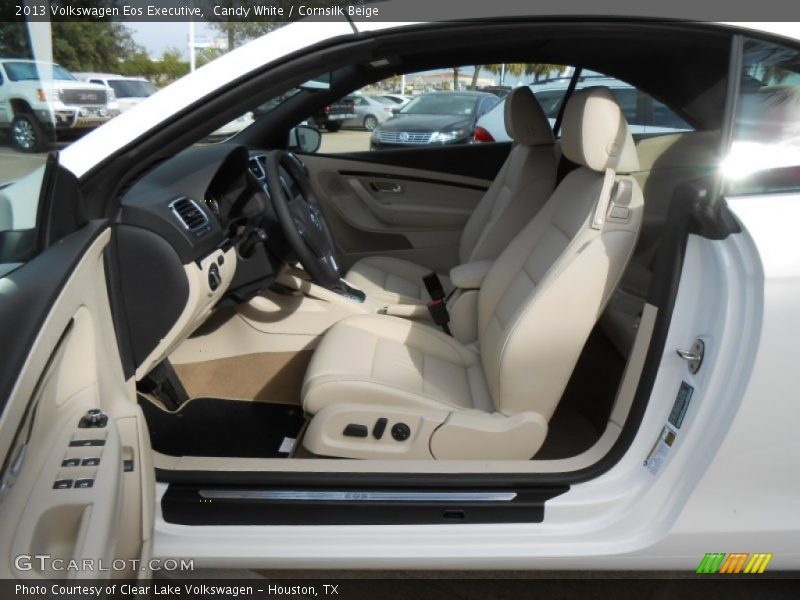 Candy White / Cornsilk Beige 2013 Volkswagen Eos Executive