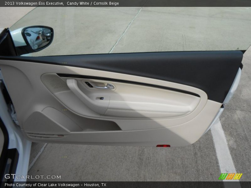 Candy White / Cornsilk Beige 2013 Volkswagen Eos Executive
