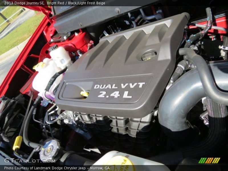 Bright Red / Black/Light Frost Beige 2013 Dodge Journey SE