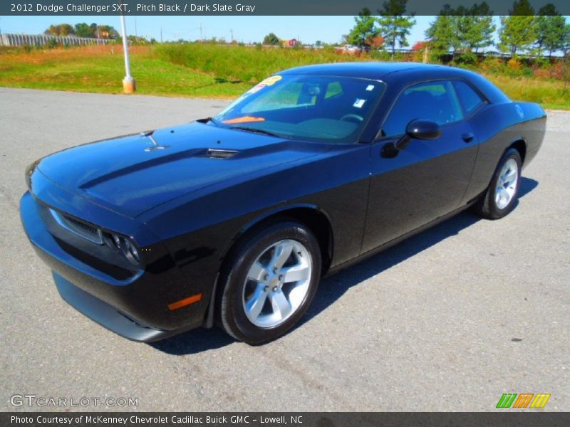 Pitch Black / Dark Slate Gray 2012 Dodge Challenger SXT
