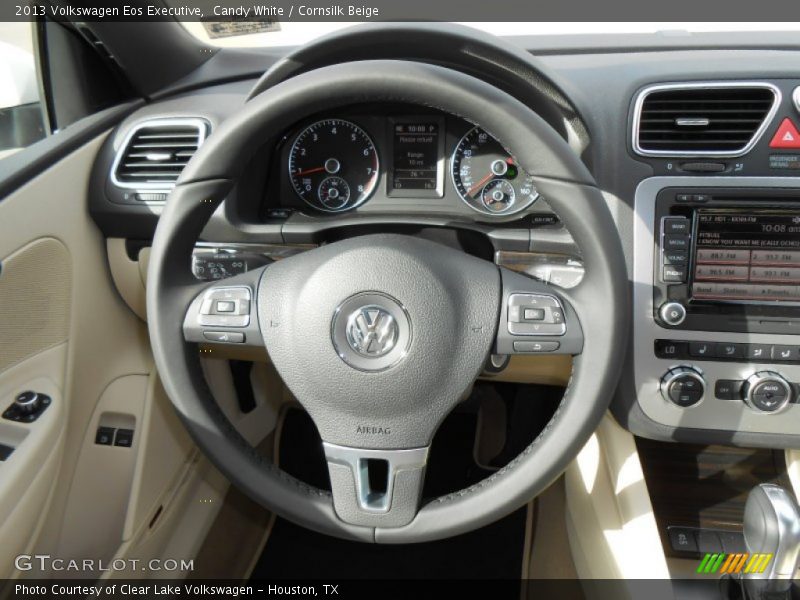 Candy White / Cornsilk Beige 2013 Volkswagen Eos Executive