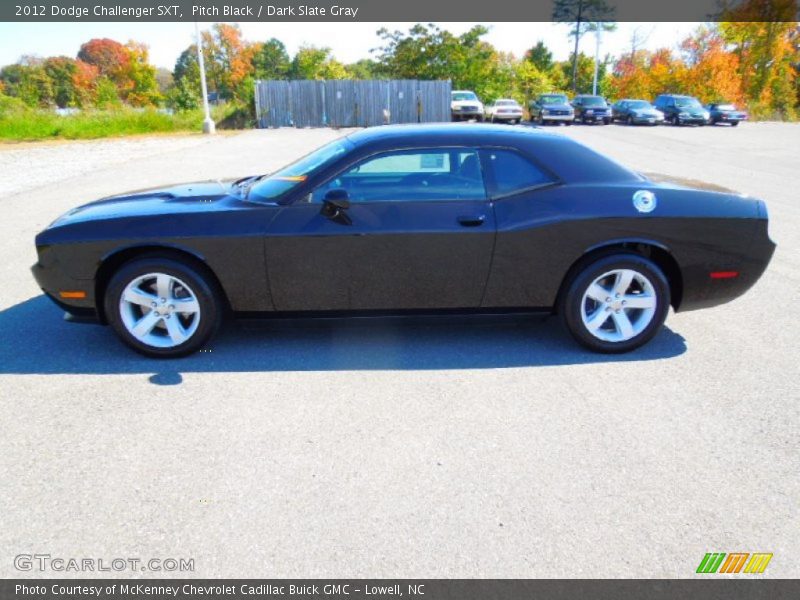 Pitch Black / Dark Slate Gray 2012 Dodge Challenger SXT