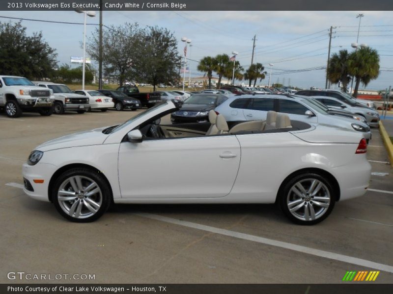 Candy White / Cornsilk Beige 2013 Volkswagen Eos Executive