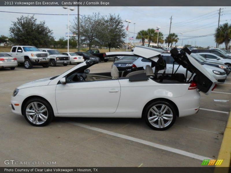 Candy White / Cornsilk Beige 2013 Volkswagen Eos Executive