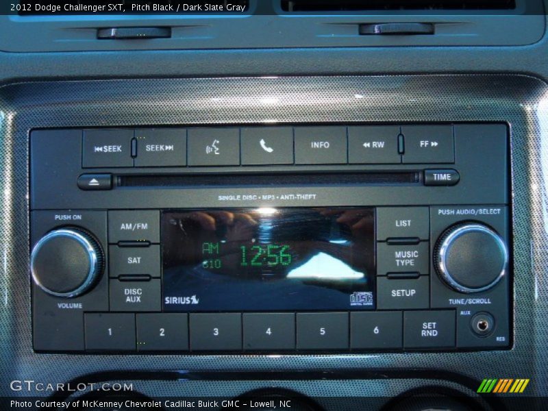 Pitch Black / Dark Slate Gray 2012 Dodge Challenger SXT