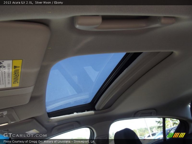 Silver Moon / Ebony 2013 Acura ILX 2.0L