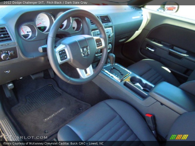 Pitch Black / Dark Slate Gray 2012 Dodge Challenger SXT