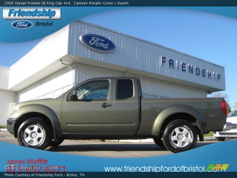 Canteen Metallic Green / Desert 2005 Nissan Frontier SE King Cab 4x4