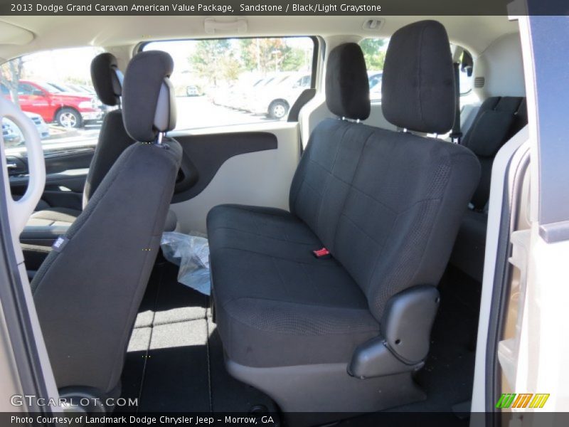 Sandstone / Black/Light Graystone 2013 Dodge Grand Caravan American Value Package
