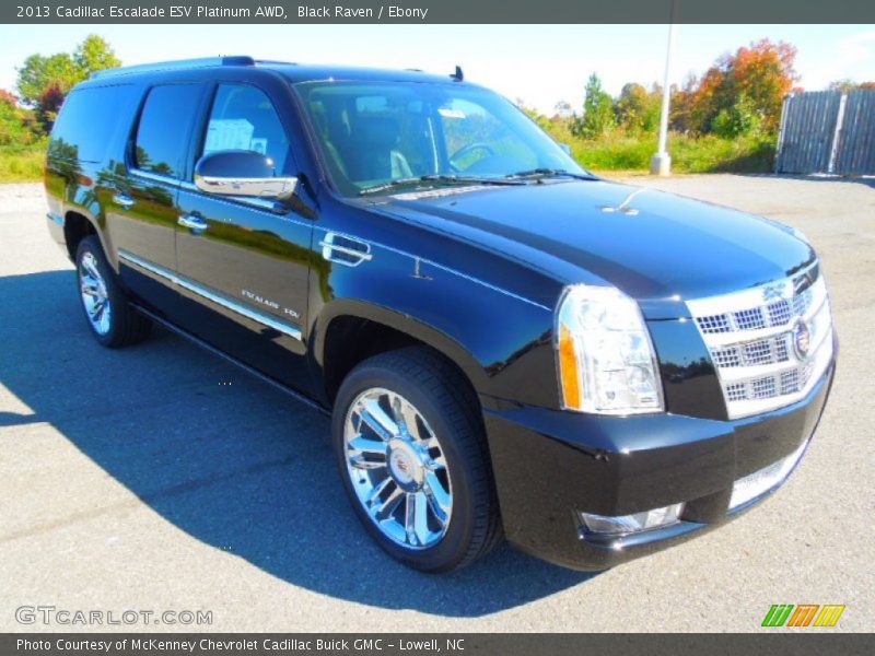 Black Raven / Ebony 2013 Cadillac Escalade ESV Platinum AWD