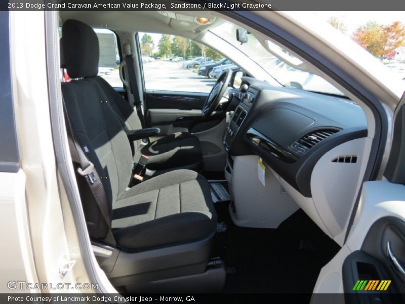 Sandstone / Black/Light Graystone 2013 Dodge Grand Caravan American Value Package