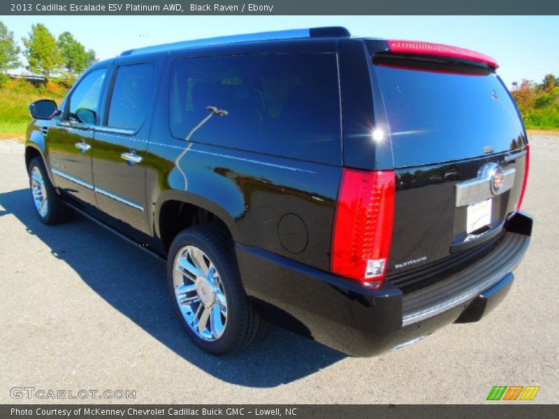 Black Raven / Ebony 2013 Cadillac Escalade ESV Platinum AWD