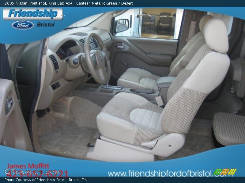 Canteen Metallic Green / Desert 2005 Nissan Frontier SE King Cab 4x4
