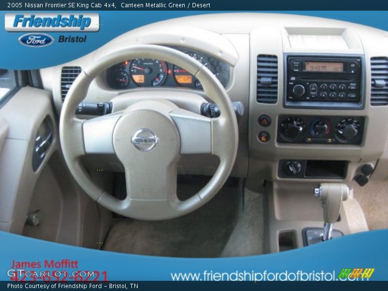 Canteen Metallic Green / Desert 2005 Nissan Frontier SE King Cab 4x4