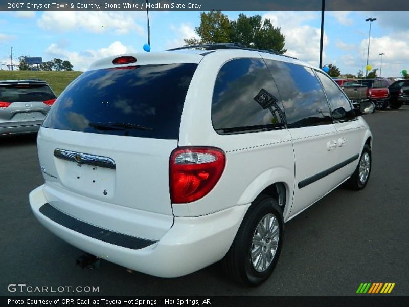 Stone White / Medium Slate Gray 2007 Chrysler Town & Country