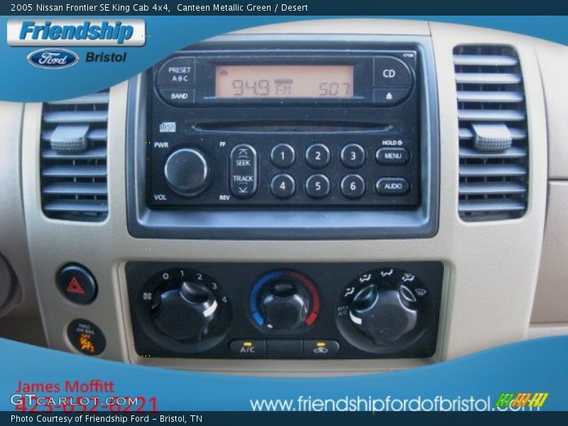 Canteen Metallic Green / Desert 2005 Nissan Frontier SE King Cab 4x4