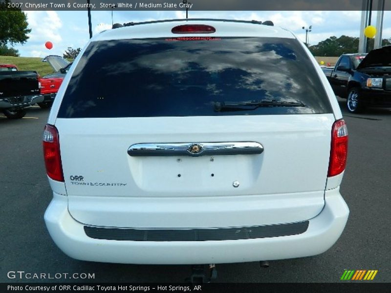 Stone White / Medium Slate Gray 2007 Chrysler Town & Country