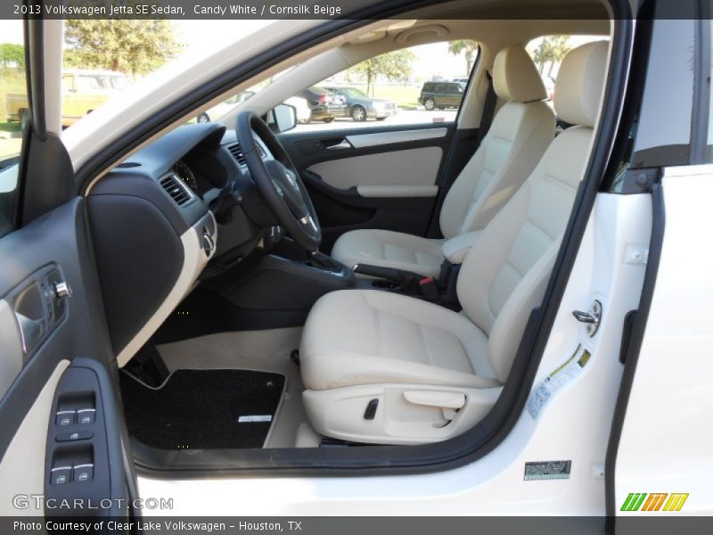 Candy White / Cornsilk Beige 2013 Volkswagen Jetta SE Sedan