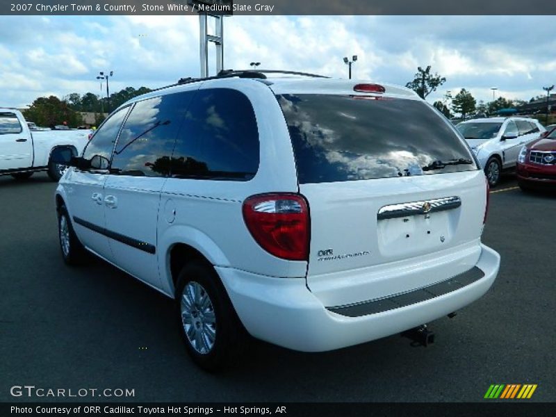 Stone White / Medium Slate Gray 2007 Chrysler Town & Country