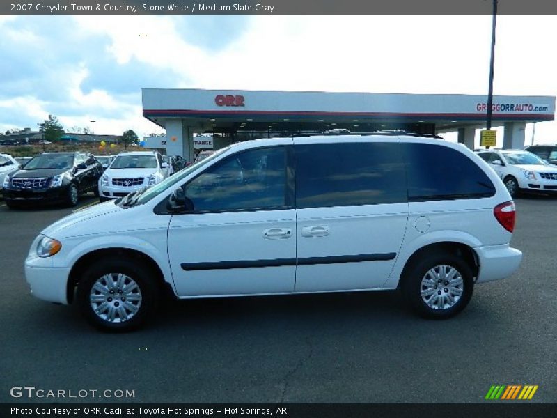 Stone White / Medium Slate Gray 2007 Chrysler Town & Country