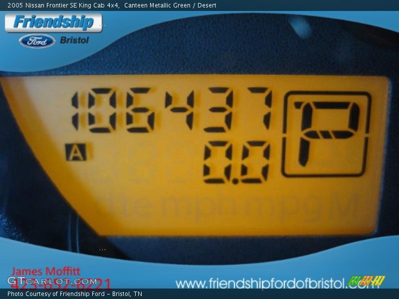 Canteen Metallic Green / Desert 2005 Nissan Frontier SE King Cab 4x4