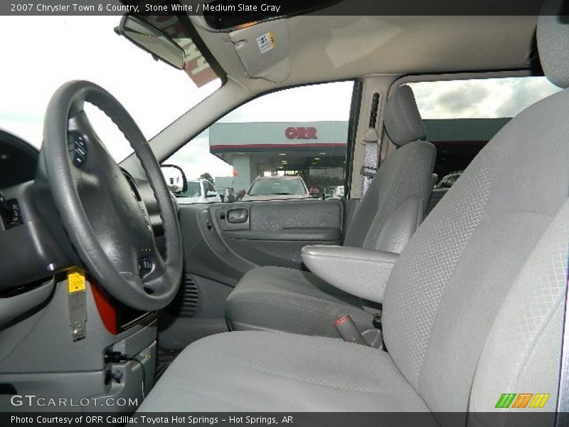 Stone White / Medium Slate Gray 2007 Chrysler Town & Country
