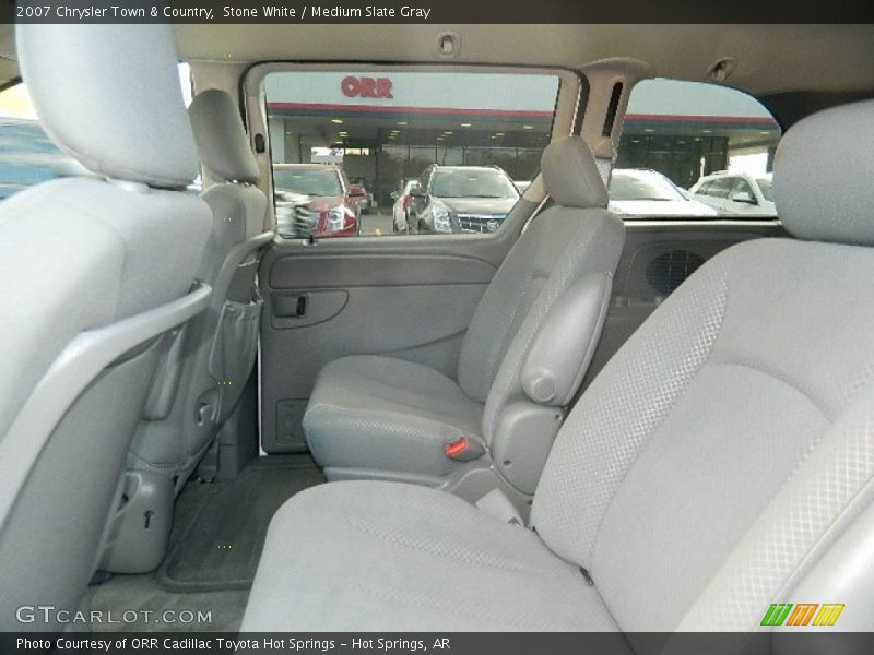 Stone White / Medium Slate Gray 2007 Chrysler Town & Country