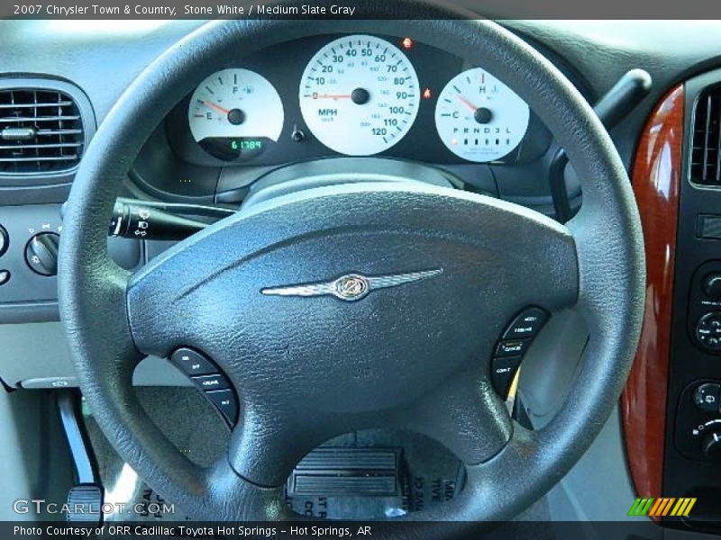 Stone White / Medium Slate Gray 2007 Chrysler Town & Country