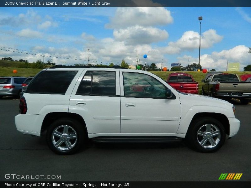 Summit White / Light Gray 2008 Chevrolet TrailBlazer LT