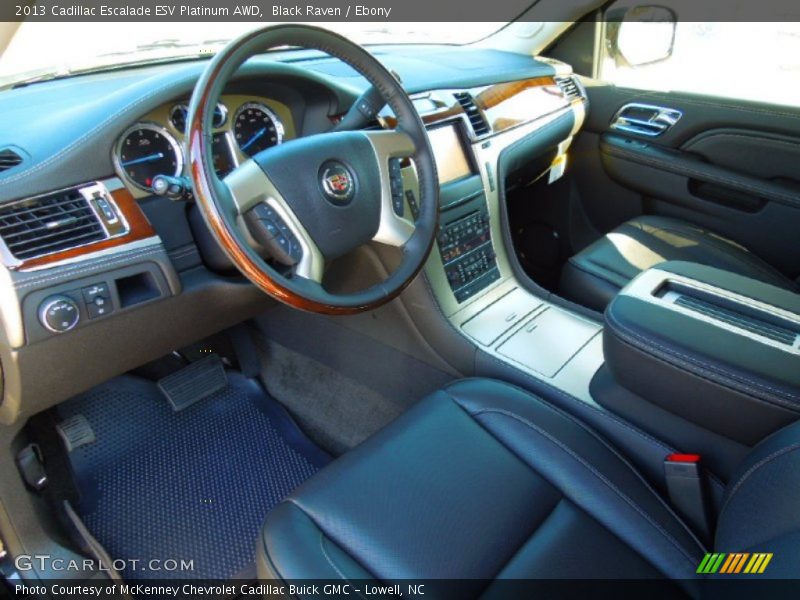 Ebony Interior - 2013 Escalade ESV Platinum AWD 