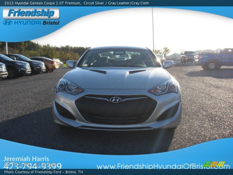 Circuit Silver / Gray Leather/Gray Cloth 2013 Hyundai Genesis Coupe 2.0T Premium