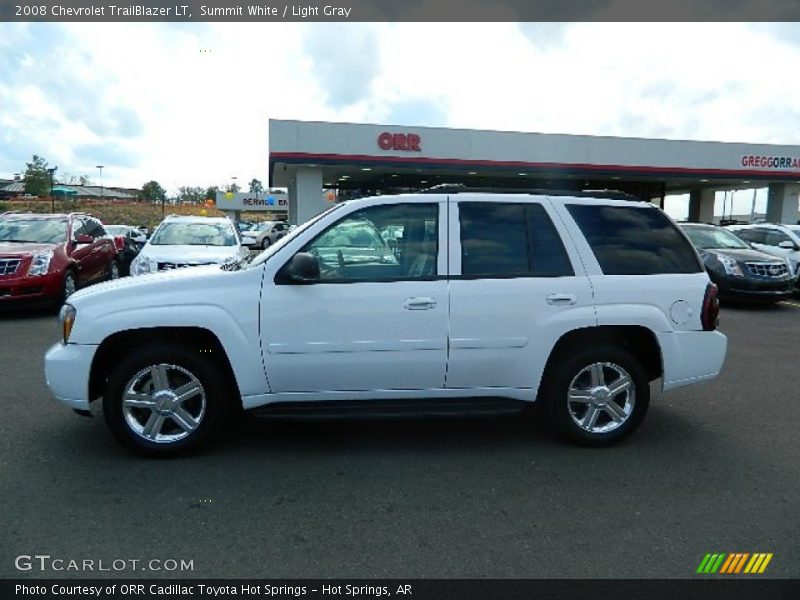 Summit White / Light Gray 2008 Chevrolet TrailBlazer LT