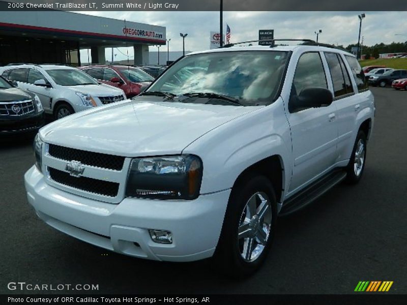 Summit White / Light Gray 2008 Chevrolet TrailBlazer LT