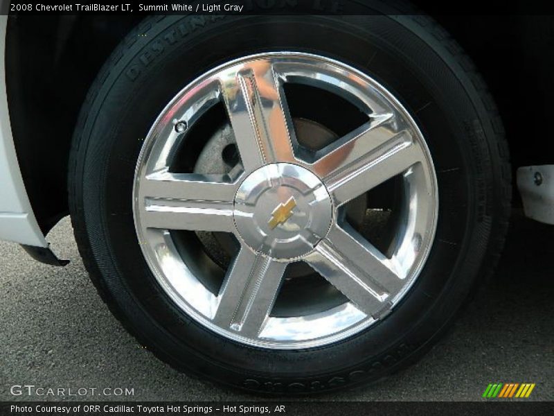 Summit White / Light Gray 2008 Chevrolet TrailBlazer LT