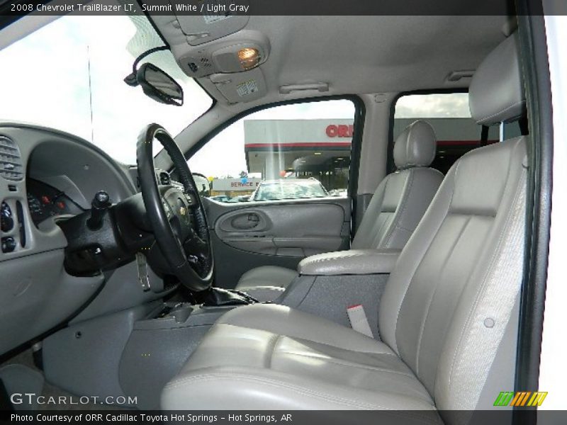 Summit White / Light Gray 2008 Chevrolet TrailBlazer LT