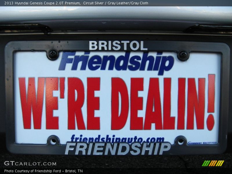 Circuit Silver / Gray Leather/Gray Cloth 2013 Hyundai Genesis Coupe 2.0T Premium