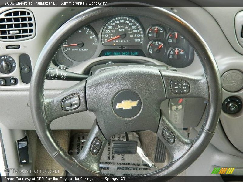 Summit White / Light Gray 2008 Chevrolet TrailBlazer LT