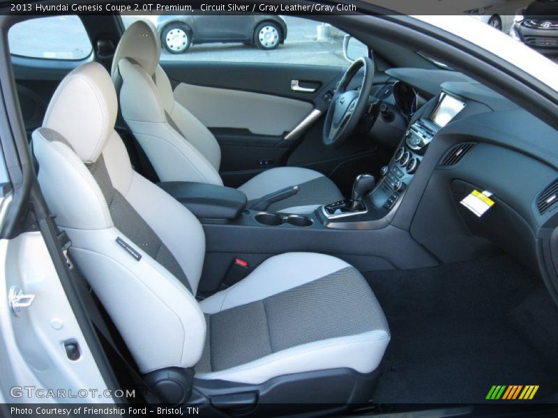  2013 Genesis Coupe 2.0T Premium Gray Leather/Gray Cloth Interior