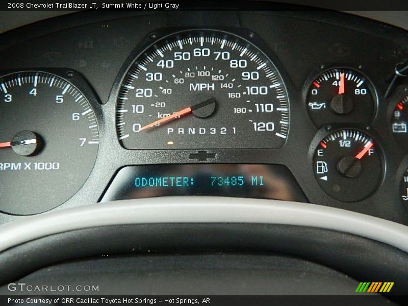 Summit White / Light Gray 2008 Chevrolet TrailBlazer LT