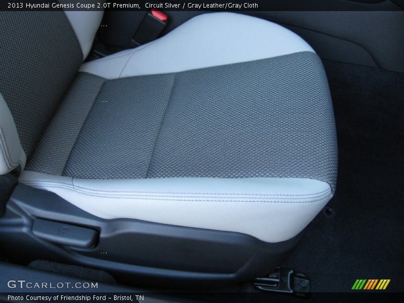 Circuit Silver / Gray Leather/Gray Cloth 2013 Hyundai Genesis Coupe 2.0T Premium
